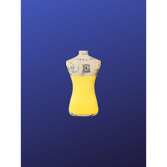 BOZZOLO Basic Cami Camisole Tank Top, MUSTARD YELLOW, Women's Size Large, NWOT - Picture 2 of 7